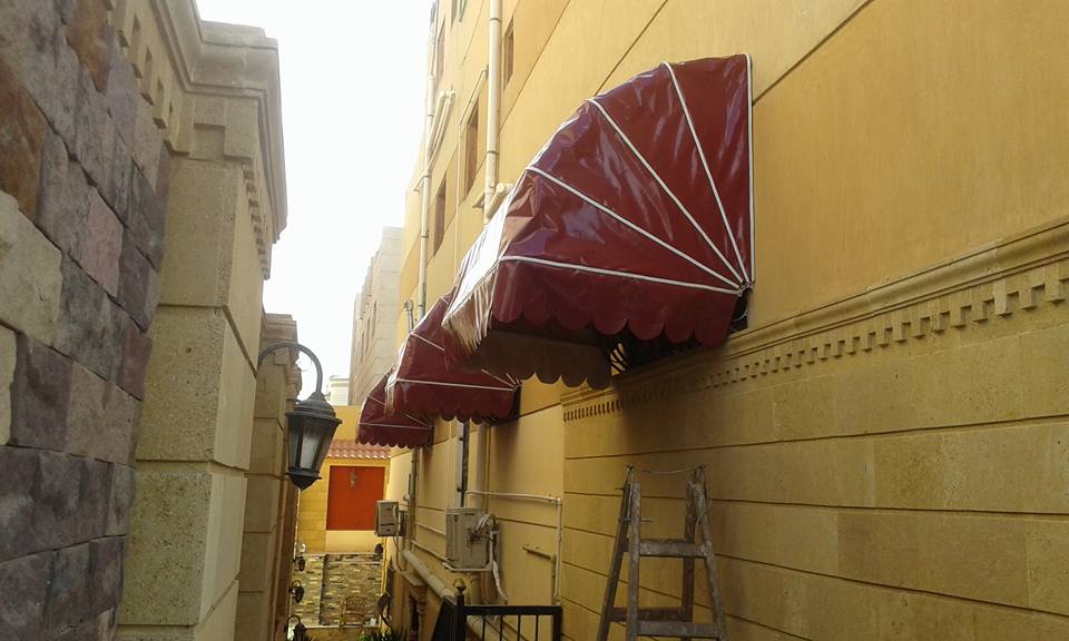 مظلات شمس في مصر للبلكونات لون نبيتي