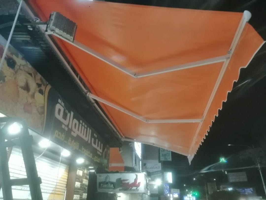 مظلات متحركة محلات تجارية